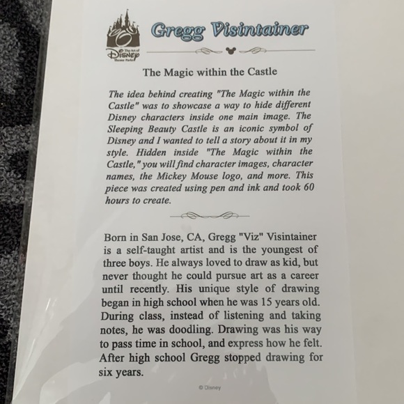 The Magic Within the Castle - Disney print WonderGround Gallery - Picture 2 of 4